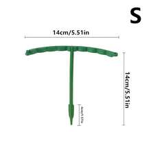 8-Piece Set, Plastic Plant Support Ring, Suitable For Greenhouse Gardens, Semi-Circular Fixed Pole, Suitable For Indoor Flowers And Climbing Plants, Flexible And Adjustable Bonsai Tool, Easy To Adjust Height