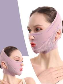 1 件女士面部绷带面膜，适合日常、居家、办公室或健身房佩戴 - 彩色 - 查看 8