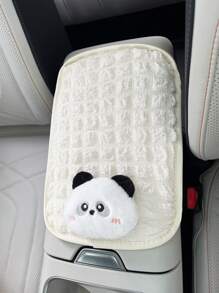 1pc Cute Animal Head Car Armrest Box Pad, Creative Car Central Console Armrest Cushion Mat, Anti-Slip - Armrest Box Cushion - View 7