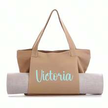 Personalised Large Name Organic Yoga Tote Bag, Script Font, Custom Yoga Bag, Yoga Mat Bag, Pilates Bag, Meditation Bag,Tote Bag,Monogram Bag,Monogram Tote,Personalise Tote,Personalised Bag,Personalized Bag,Personalised Tote,Gift For Her,Yoga Bag,Monogram Yoga Bag,Custom Yoga Bag,Yoga Tote Bag,Personalised Yoga - Multicolor - View 16