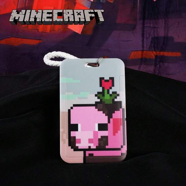 Microsoft 1PC  Officially License Card Holder Cute Bag Decoration Adorable Sheep Pig Cat Goose Card Cover ID Card Storage Gifts For Couples Birthday Present Anniversary Souvenir