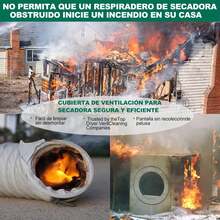 FELIN Ventilación de escape de doble puerta, la extractor de aire incluye ventilación de escape y cuatro clavos. Las rejilla de ventilación son adecuadas para cocinas, baños, secadoras y más. - Blanco - Ver 6