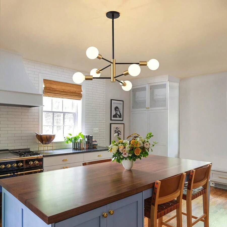 Retro Chandelier Luxury Home Decor Industrial Pendant Lights Home Decor Fixtures Simplicity Chandeliers Dimming Atmosphere Edison Bulb Iron Pendant Lights Black For Living Room Dining Room Cloakroom Kitchen Island Bedroom Indoor Lighting Children Room Restaurant Coffee Shops Cloakroom Modern Office Bedroom Decor Pendant Lights Home Decor Fixtures Chandeliers - Long - View 1