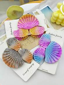 3er-/9er-/18 Stücke Muschelförmige Haarspangen aus ABS-Kunststoff, lässige Haarspangen, ideal für Strand, Reisen, Partys, Urlaub, Schulanfang, Winter-Haarclips (Neuheiten 2025), süße Haarspangen, Haaraccessoires