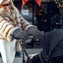 Baby Stroller Warm Gloves, Outdoor Stroller Anti-Freeze Anti-Cold Anti-Wind Cover, Winter Umbrella Stroller Waterproof Warm Handguards