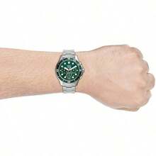 Fossil Men's Quartz Stainless Steel Three-Hand Watch Stainless Steel Case/Scratch Resistant Glass FS5725/FS5726