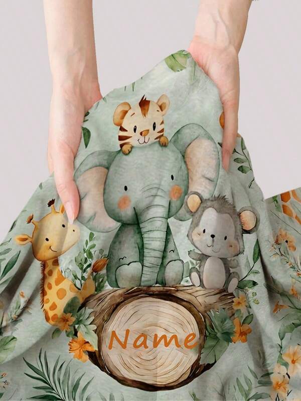 1 pezzo Coperta personalizzabile con motivi animali, 4 modelli disponibili, nome personalizzato, morbida e delicata sulla pelle, lavabile, carino personalizzato, unico, personalizzato, regalo ideale per famiglia, amici, adatto per divano, letto, sala da tè, camera da letto, soggiorno, sala da pranzo