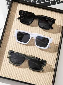 1 件 / 2 件 / 3 件 / 时尚眼镜 - 街头风格混合装，轻松打造造型，周末探险和咖啡馆狂欢 | 装饰性镜框，拥有 风格的时尚气息，适合休闲聚会和都市街头美学