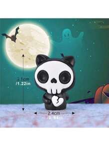 每套 6 件，可爱南瓜灯、幽灵、吸血鬼、微型景观、多肉植物、小装饰品，适用于万圣节、万圣节装饰、秋季装饰、万圣节物品、万圣节配件、万圣节派对、家居装饰、万圣节户外装饰和树脂用品 - 彩色 - 查看 10