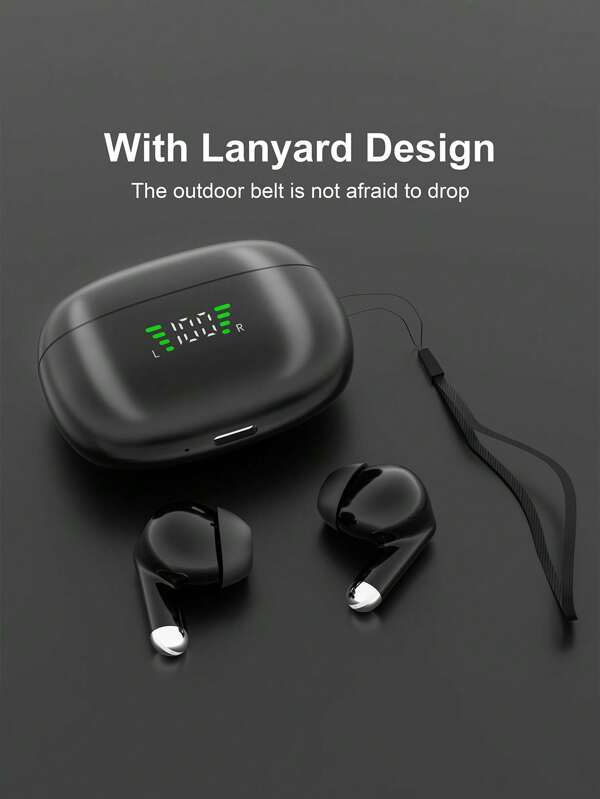 180mAh Capacity Wireless Bluetooth Earphones, Bass Boosted For Immersive Audio Quality, Suitable For Office, Gaming, Gym, Travel, Walking, Commuting, Graduation/Holiday Gift, Compatible With IOS/Android