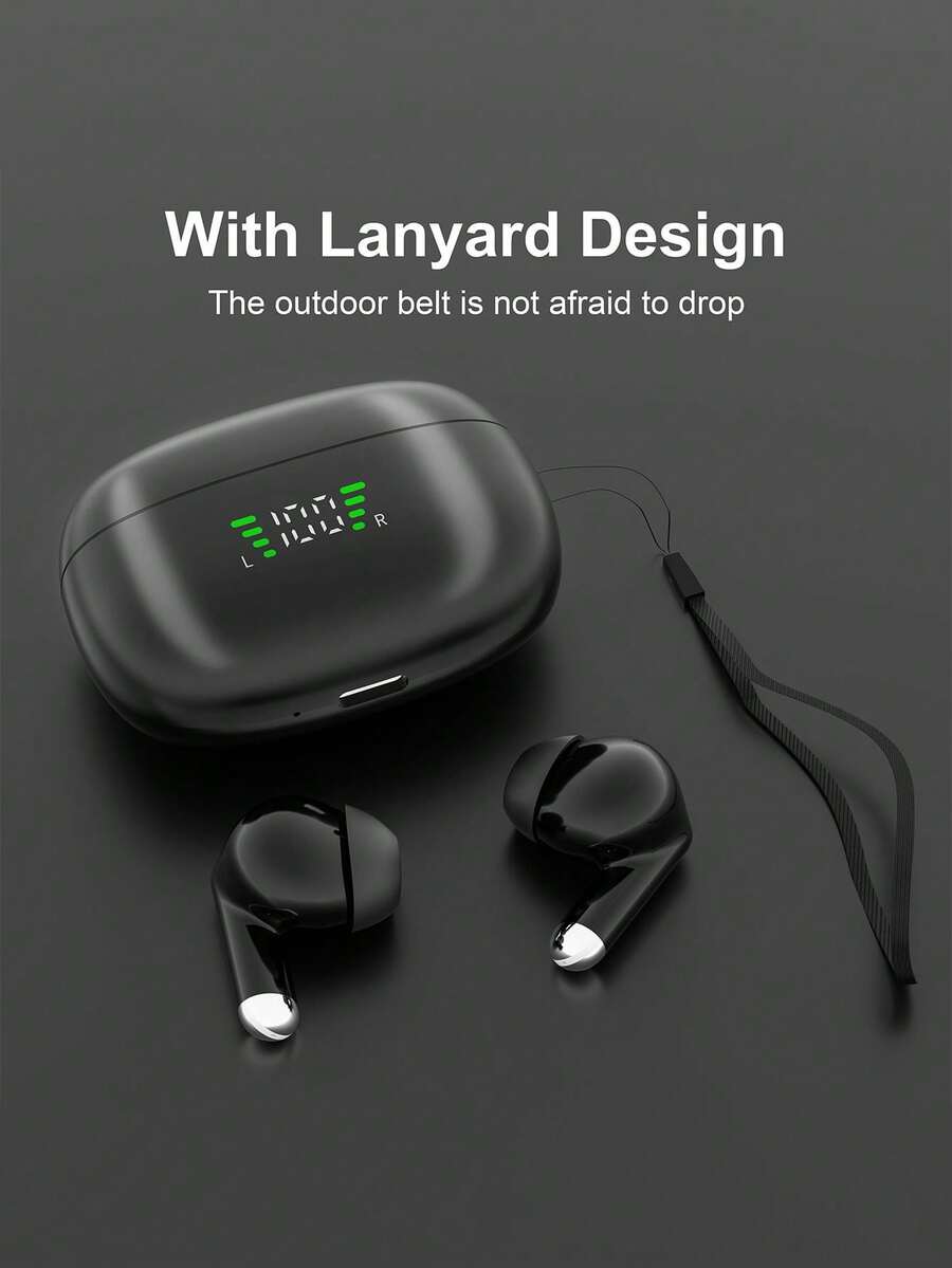 180mAh 容量无线蓝牙耳机，低音增强，音质沉浸，适合办公室、游戏、健身房、旅行、散步、通勤、毕业/节日礼物，兼容 IOS/Android - 彩色 - 查看 1