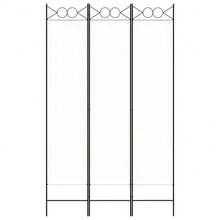 vidaXL Divisorio A 3 Pannelli Bianco 120x200 Cm In Tessuto - 白色 - 查看 2
