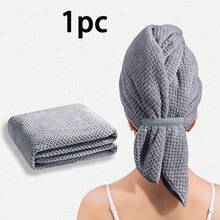 1pc/2pcs/3pcs Women's Large Size Microfiber Hair Towel, Soft Quick-Dry Headband With Elastic Edge For Wet Curly Long Hair, Anti-Frizz Microfiber Towel,Travel Essentials,Travel Essential,Hairstyle,Hairdressing,Hair,Travel,Hair Products,Hair Tools,Hair Stuff,Barber,Barber Accessories,Barbershop,Hairdressing Equipment - Multicolor - View 15