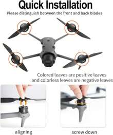 Toys Drones - 4PCS-grey and Orange - View 5