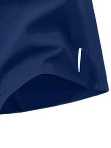 Pantalones cortos deportivos para niño preadolescente de unicolor, con cintura ajustable y transpirables - Negro - Ver 5