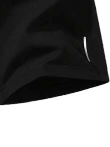 Boys' Breathable Loose Solid Color Elastic Waist Sports Shorts For Tween Boy