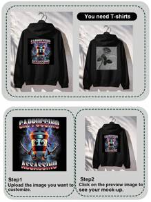 Customized Men's Hoodie, Upload Your Photo/Logo/Design, Men's Black Sweatshirt, Men's Casual Pullover Hoodie Jacket, Autumn Hoodie, Halloween/Christmas Personalized Pattern, Best Friend Gift, Winter Tops, Anniversary Gift, Valentine's Day Gift, Gift For Husband, Gift For Him, Men's Sweatshirt For Autumn & Spring, Music Festival Merchandise, Special Gift, Creative Gift, Couple/Bestie Matching, Team Building Uniform, Corporate Customization Ornamental,Dawg Stylish,Fashion,Hipster,Contracted,Easy Costume,Modest Fashion,Minimal Chic,Casual Custom,Unique,Personalized Ideal Gifts For Him Family,Boyfriend,Friends,Children,Customized Men Clothing
