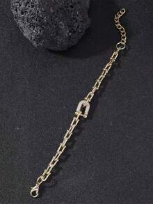 1pc Vintage Geometric Design Women Bracelet, Suitable For Daily, Vacation, Party Wear - Bracelet - View 14