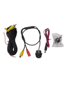 通用汽車後視倒車攝像頭，Ccd 高清彩色防水攝像頭，帶夜視和 8入組 LED 燈 - 黑色 - 查看 8