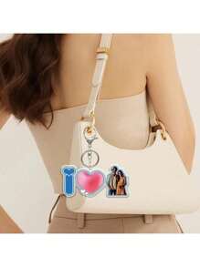 定制钥匙扣，情侣钥匙扣，情人节礼物，送给男朋友/女朋友的定制“我爱我的男朋友/女朋友”钥匙扣，送给他/她的定制钥匙扣和配饰，夏末，色彩缤纷，可爱，萌，有趣，卡哇伊，Y2K，时尚，男女皆宜，休闲，定制，个性化，独特，送给他的理想礼物，送给她的理想礼物，她，男朋友，女朋友，家人，朋友