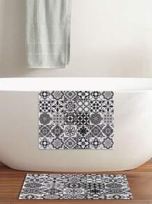 1pc Non-Slip Shower Mat With Drainage Holes, Soft & Comfortable PVC Loofah Massage Bath Mat, Quick-Dry, Ideal For Bathroom & Wet Areas, Bathroom Accessory|Hollow Design|Non-Slippery Surface, Shower Mat For Bathroom