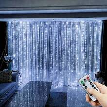 6x3M/3x3m Curtain Garland On The Window USB Power Fairy Lights Festoon With Remote New Year Garland Led Lights Christmas Decor - USB Curtain Light - View 3