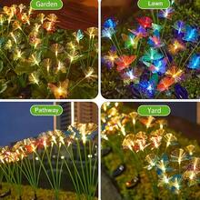 Butterfly Garden Decor Swaying Solar Butterflies Lights Outdoor For Garden Patio Yard Porch Christmas Flower Bed Decorations, House Warming Gifts 2 Pack - Đèn nhiều màu sắc - Xem 3