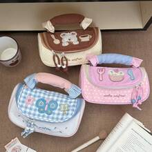 1 chiếc - Hộp bút nữ in hình hoạt hình dung tích lớn, túi đựng văn phòng phẩm đa năng dung tích lớn, có thể dùng làm túi đựng văn phòng phẩm cho bé gái, hộp bút cho học sinh tiểu học/trung học, hộp đựng đồ dùng văn phòng phẩm hoặc túi đựng đồ dùng học tập cho sinh viên đại học. - Nhiều màu - Xem 3