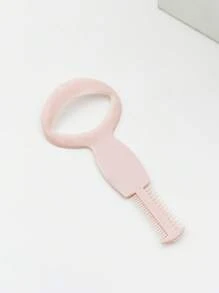 三合一化妆必备品：睫毛膏防护罩、睫毛分离梳和眉毛修饰刷：这款创新工具结合了三种基本功能，可打造完美眼妆，眼睑保护器可防止上下睫毛上睫毛膏涂抹混乱，金属齿梳可有效分离睫毛，化妆，便宜，房间装饰，梳妆台，旅行，卧室，化妆配件 - 淺粉色 - 查看 6