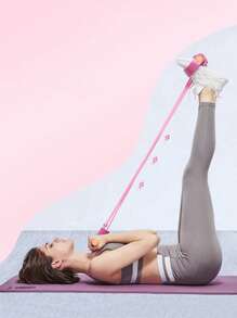 1 件脚踏板阻力带、腰部瘦身阻力绳、运动阻力带、健身阻力带、蝴蝶辅助装置