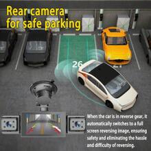 DVR auto IPS de 3 inci, 4 canale, 1080P HD, vedere nocturnă, senzor G, înregistrare în buclă, detectare mișcare, monitorizare parcare, alimentare brichetă 12V, cameră auto cu unghi larg, design compact, structură robustă, potrivit pentru călătorii pe șosea