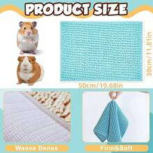 1pc Washable Guinea Pig Pad, Rabbit Cage Liner, Guinea Pig Fleece Mat, Reusable Bedding Pee Pad, Suitable For Small Animals, Rabbits - Multicolor - View 2
