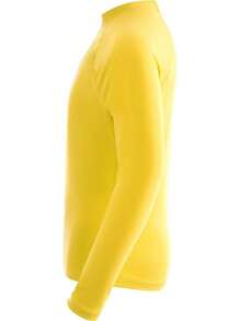 Boys Rash Guard Swim Shirt, UPF 50+ Long Sleeve Youth, Rashguard Surf Sports Shirts - 黃色 - 查看 3