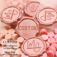 200 张圆形蜡封贴纸，定制自粘蜡封贴纸，用于婚礼请柬，婚礼首字母自粘蜡封，婚礼蜡封贴纸，蜡封贴纸，多功能，装饰性，可重复使用，现代，多彩，可爱，复古，卡通，卡哇伊，定制，个性化，独特，定制，工人，客户，学生，用于商务/工作/办公室，用于学校