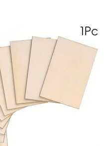 1-50pcs 5x7.6cm 2x3inch Wood Chips Rectangular Blank Pointed Corner Wood Chips For DIY Art Craft Projects