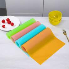 2pcs Multi-Color Fridge Anti-Freeze Mats, Waterproof, Oil-Proof, Anti-Slip Placemats For Dining Table, Home Dust-Proof, Shock-Absorbent Pads For Shelves, Cabinets, Drawers, Suitable For Refrigerators, Cupboards, Shelves, Glass Boards ,Dehumidifier For Home
