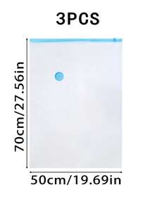 5/4/3/1pcs Vacuum Compression Bags, Vacuum Storage Bags, Airtight Seal Bags With Hand Pump, Clothes Organizer Bags For Shirts, Blankets, Pillows, Pants, Space Saving For Home, Dorm, Closet, Bedroom, Bathroom, Travel Accessories