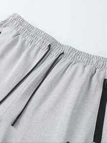 Men's Casual Sports Suit, Including Hoodie With Pockets, Winter Essential Running Set, Suitable For Fitness And Outdoor Activities, Fashionable And Comfortable To Wear