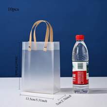 30/20/10个装透明PVC礼品袋，生日派对礼品包装手提袋，纪念品包装袋 - 無色 - 查看 17