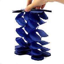 BabyRoyal NavyBlue PartyDecorations Streamers Garland 12pcs Boy Birthday Frozen Ocean Shower 4Leaf Paper Clover Streamer Bachelorette Bridal Wedding Engagement Banners Decor Ouruola-0162 - 藍色 - 查看 5