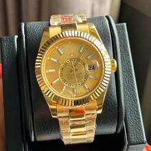 Factory Low Price Laojia Zong Aerospace Walker Watch Men's Business Fully Automatic Mechanical Watch Zhanxi Watch Manufacturer Wholesale - All Gold and White - View 22
