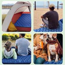Sleeping Pad - Ultralight Inflatable Sleeping Mat With Built-In Foot Pump, Durable Compact Waterproof Camping Air Mattress For Camping, Backpacking, Hiking, Tent Trap Traveling - Blue - View 11