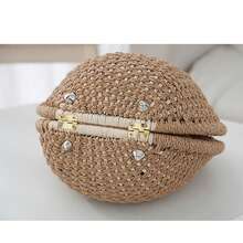 Straw Bag For Women, Straw Bag, Handbag, Elegant White Woven Beach Bag - Perfect For Vacation, Beach Trips, Travel, Leisure Trips, White, One Size - 白色 - 查看 4