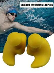 Conjunto de 3 Peças de Tampões de Ouvido de Silicone, Tampões de Ouvido Reutilizáveis e À Prova d'Água para Natação, Surfe, Mergulho e Banho, Ajuste Durável e Confortável
