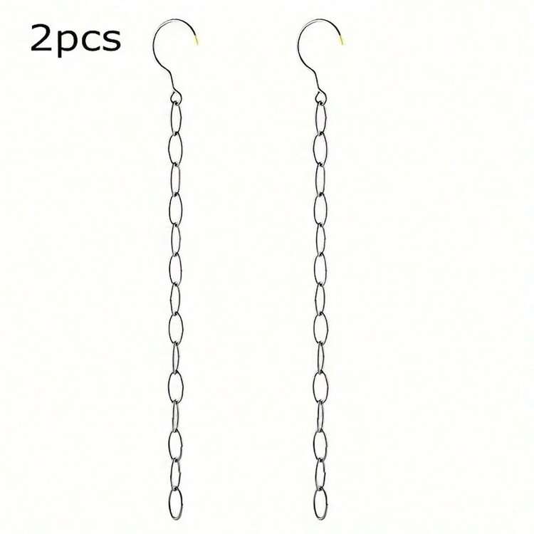 2/4 cái móc treo quần áo dạng chuỗi thác bằng thép không gỉ, giá treo lưu trữ quần áo đa năng mạ kẽm tiết kiệm không gian cho tủ quần áo, phòng ngủ, nhà bếp, trang trí & trưng bày nhà cửa - Nhiều màu - Xem 8