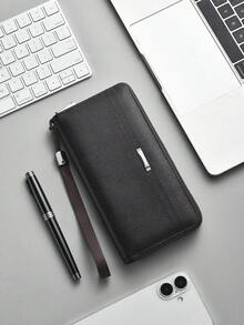 Men's Wallet, Fashion Large Capacity Multi-Card Slots Casual Long Zipper Phone Pouch Clutch Bag - Multicolor - View 14