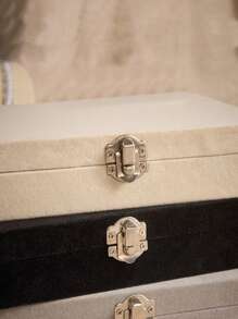 1pc Acrylic Jewelry Ring Storage Display Box Back To School - Black - View 10