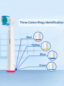 16pcs/Set Replacement Brush Heads Compatible With Oral Electric Toothbrush, White