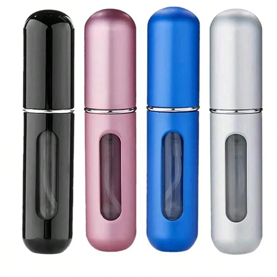 5ml Refillable Travel Perfume Atomizer Spray Bottle, Portable Bottom Filling Perfume Bottle - Bright black - View 1