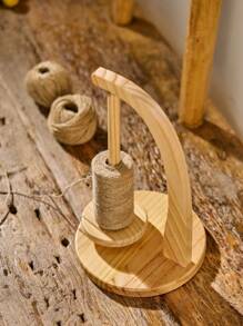 带高性能磁铁的双主轴旋转木制纱线架，手工羊毛纱线架，用于编织和钩编 DIY 毛衣、手套、帽子、围巾，绕线机 - 混色木材，感恩节和一般礼物的理想选择，纱线存储经典木制纱线手动绕线机，羊毛纱线架，羊绒纱线存储架，纱线布线旋转工具，DIY 编织、刺绣、钩编完美工艺配件
